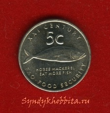 5 центов 2000 года Намибия
